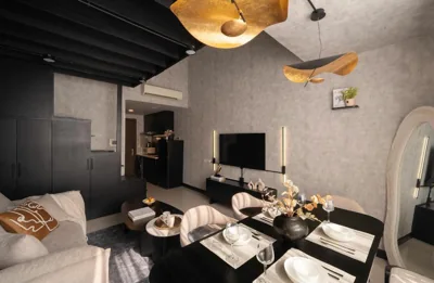 Duplex Studio — Rivergate Residence District 4 - Premium Studios, 2 & 3 Bedroom Apartments By Veluxe Stay - Free Pool Usage, Aussie Owned, Western Hospitality - 5 Mins Walk to District 1 - Genuine Photos